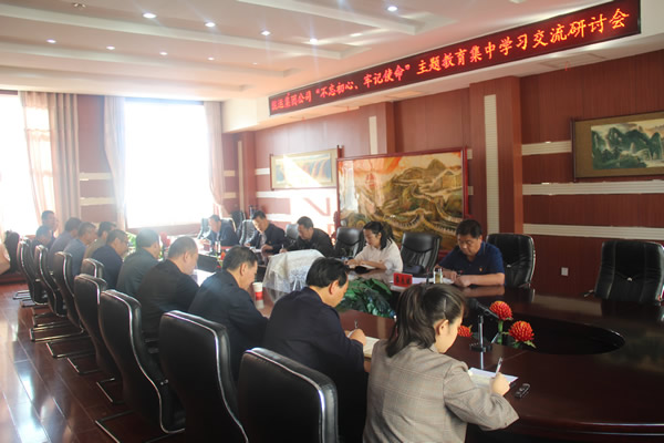 隴運集團公司召開“不忘初心、牢記使命”主題教育集中學(xué)習(xí)交流研討會