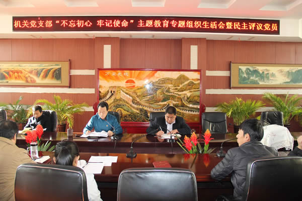 隴運(yùn)集團(tuán)公司機(jī)關(guān)黨支部召開“不忘初心、牢記使命”主題教育專題組織生活會(huì)和民主評議黨員會(huì)